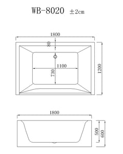 RF-8020 massage bathtub