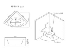 Load image into Gallery viewer, RF-8036 massage bathtub
