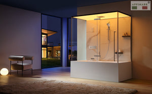 AFFINARE -AFS-2024-SLS-SERIE CIELO steam & massage bathtub -steam room