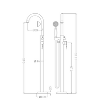 Load image into Gallery viewer, RF-76117 Sofia free standing mixer
