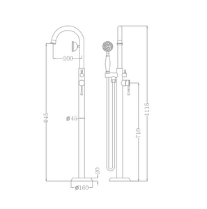 RF-76117 Sofia free standing mixer