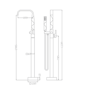 RF-76120 Cannes free standing mixer