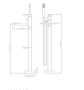 RF-76121 Miscelatore a libera installazione Chicago 