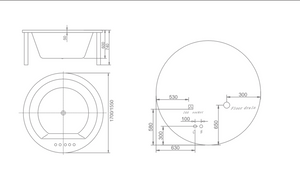 RF-65880 Yenisei massage bathtub