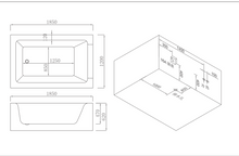 Load image into Gallery viewer, RF-65911 Donau massage bathtub
