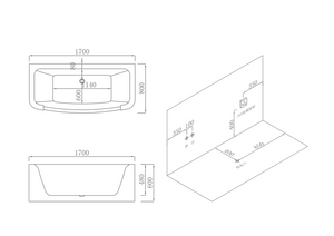 RF-65883Thames massage bathtub