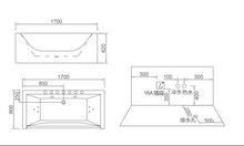 Load image into Gallery viewer, RF-65869Dnepr massage bathtub
