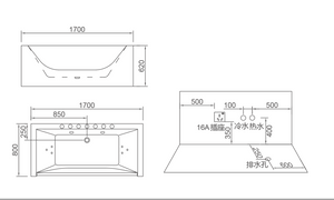 RF-65869Dnepr massage bathtub