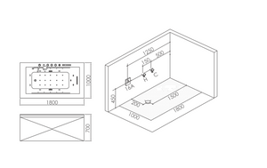 RF-65890 Elbe massage bathtub