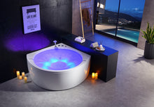 Load image into Gallery viewer, RF-2805 massage Bathtub with water fall luxury round whirlpool bathtub indoor  acrylic hydrotherapy hot tub
