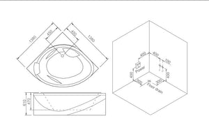 RF-65935 Baffin Bay Massage Bathtub