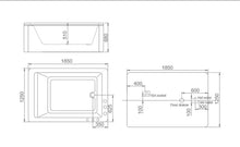 Load image into Gallery viewer, RF-65965 Weddel Sea Massage Bathtub
