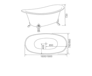 RF-6682 Pine Soaking Bathtub