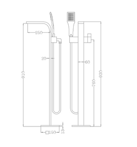 RF-76108 Vienna free standing mixer