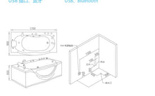 Cargar imagen en el visor de la galería, RF-65958 Flores Sea Bañera de masaje
